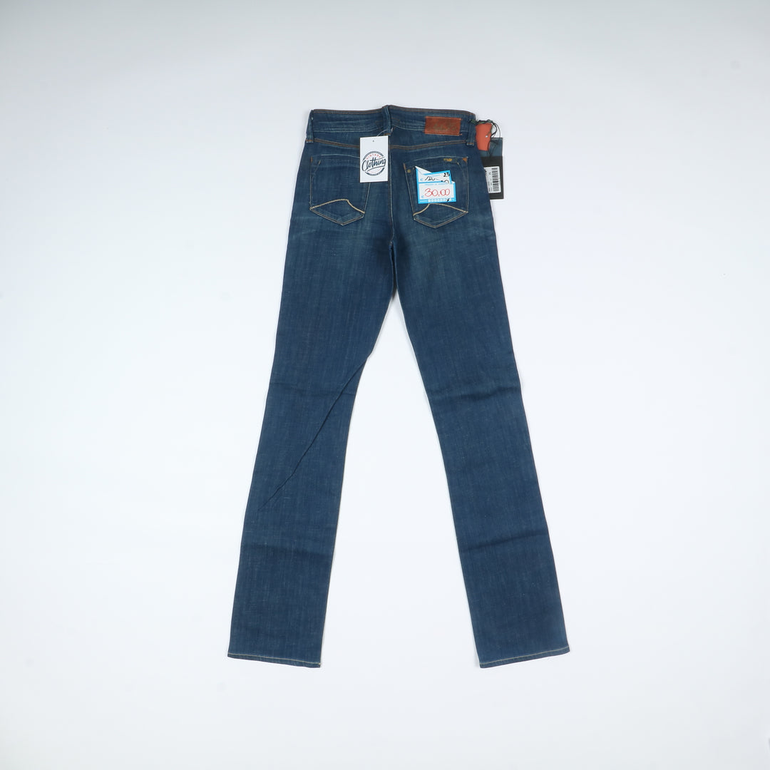 Meltin Pot Jeans Denim W25 L34 Donna Deadstock w/Tags