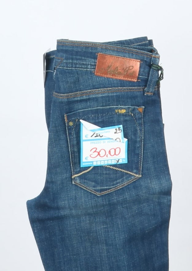 Meltin Pot Jeans Denim W25 L34 Donna Deadstock w/Tags