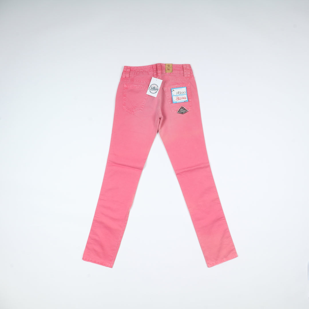 Roy Roger's Jeans Rosso W24 Donna Deadstock w/Tags