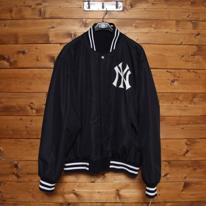 Genuine Merchandise New York Giacca Vintage Blu e Bianco Taglia 3XL Uomo