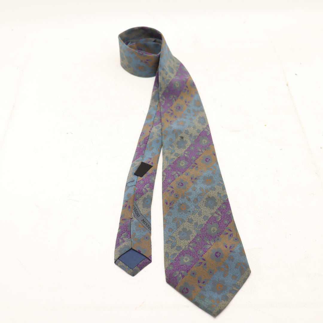 Missoni Cravatta Uomo Multicolore Floreale 100% Seta