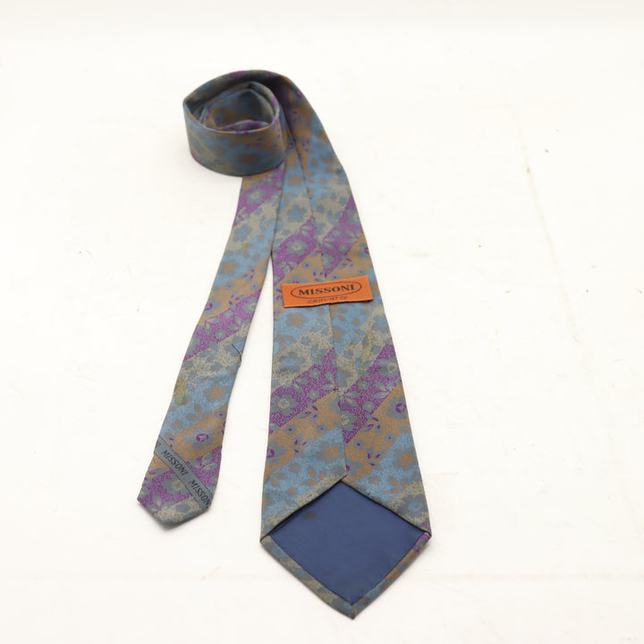 Missoni Cravatta Uomo Multicolore Floreale 100% Seta