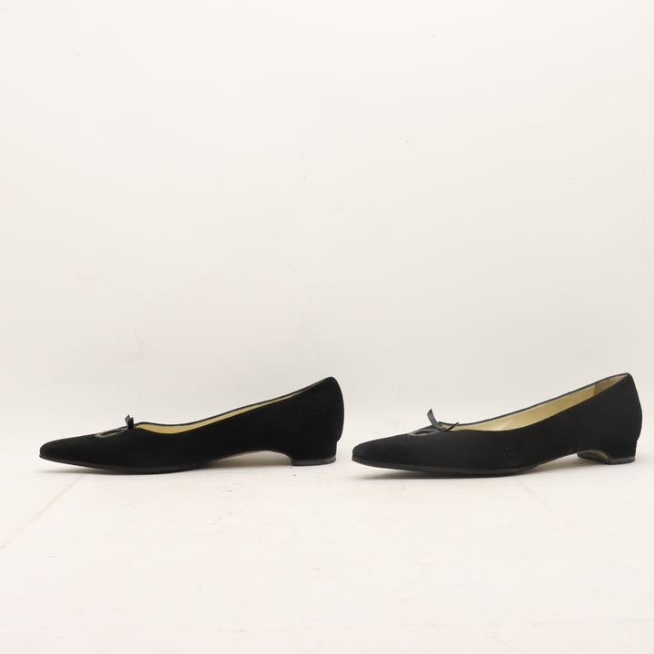 Krizia Scarpe Ballerine Nero Eur 38 Donna