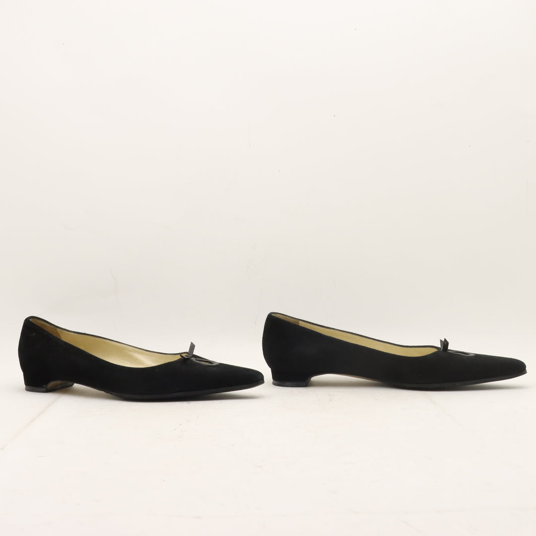 Krizia Scarpe Ballerine Nero Eur 38 Donna
