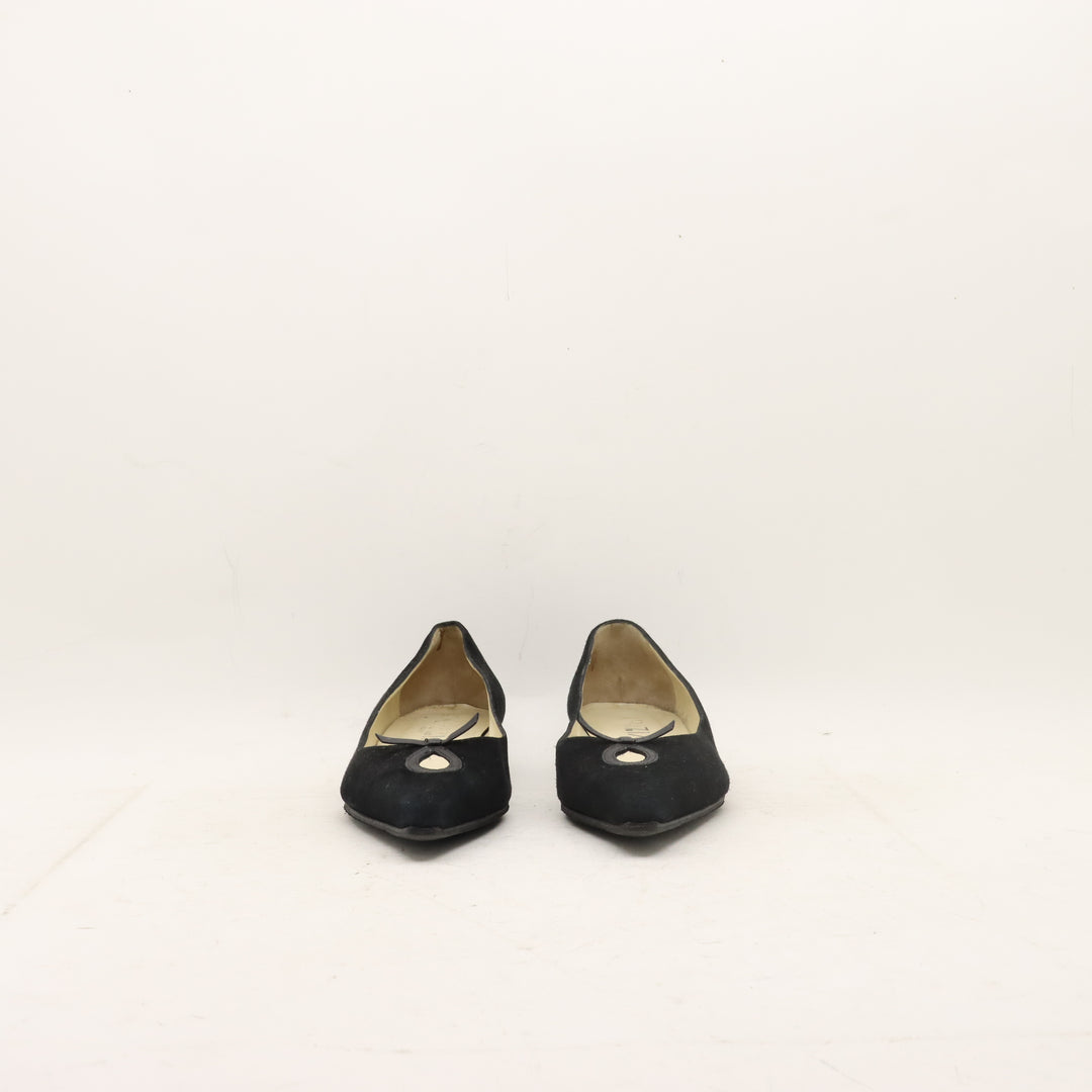 Krizia Scarpe Ballerine Nero Eur 38 Donna