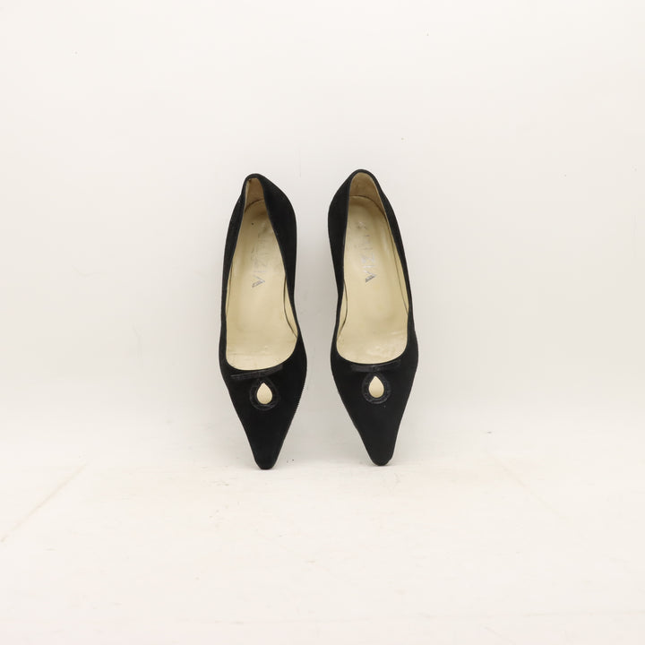 Krizia Scarpe Ballerine Nero Eur 38 Donna