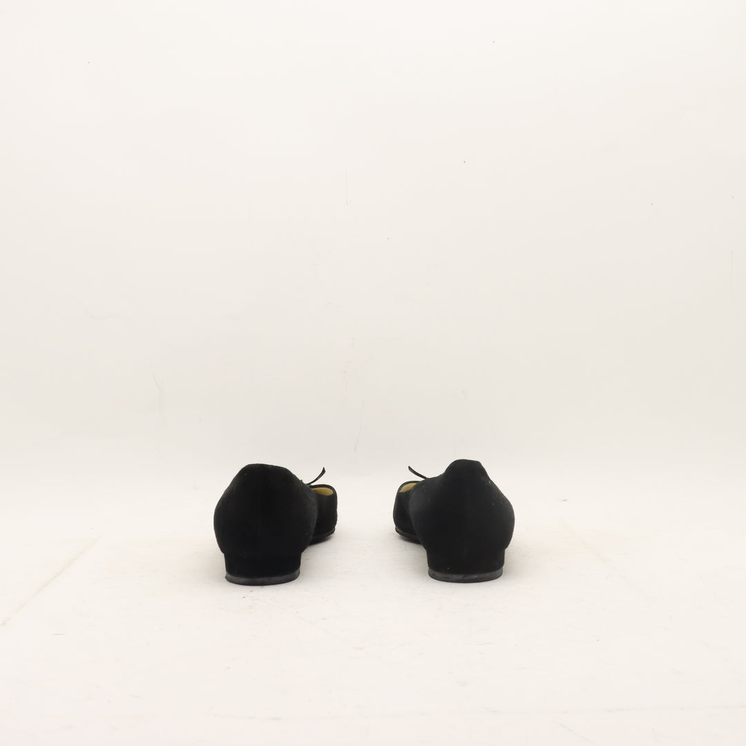 Krizia Scarpe Ballerine Nero Eur 38 Donna