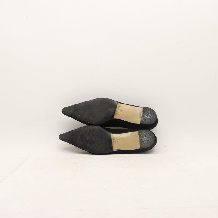 Krizia Scarpe Ballerine Nero Eur 38 Donna