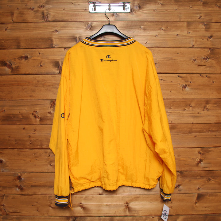 Champion Giacca a Vento Vintage Giallo Taglia XL Uomo