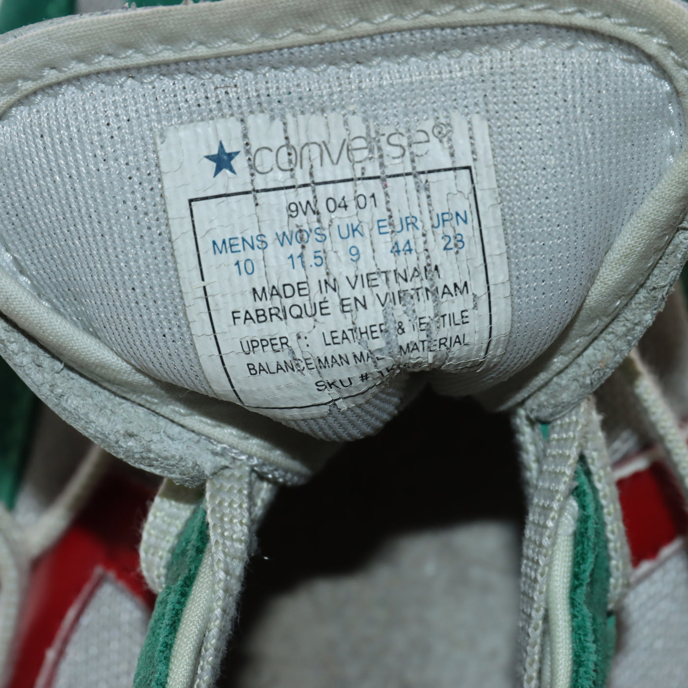 Converse Re-Issue Basse Verdi e Bianche Eur 44 Unisex