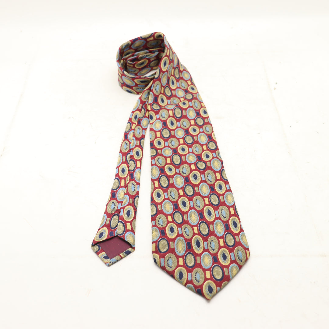 Aquascutum Cravatta Uomo Bordeaux 100% Seta