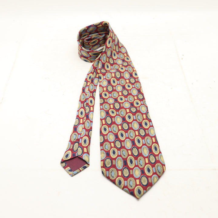 Aquascutum Cravatta Uomo Bordeaux 100% Seta