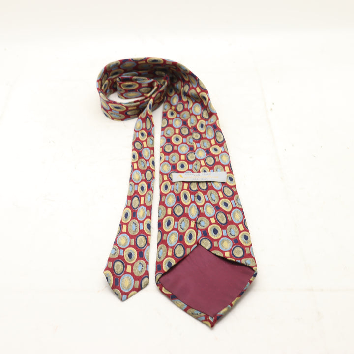 Aquascutum Cravatta Uomo Bordeaux 100% Seta