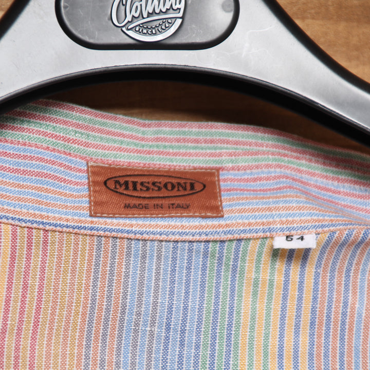 Missoni Camicia Vintage Multicolore Taglia 54 Uomo