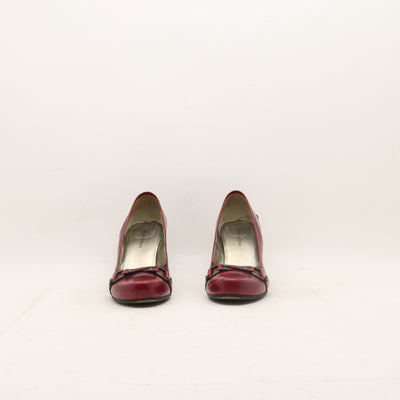 Costume National Scarpe Décolleté Bordeaux Eur 38.5 Donna