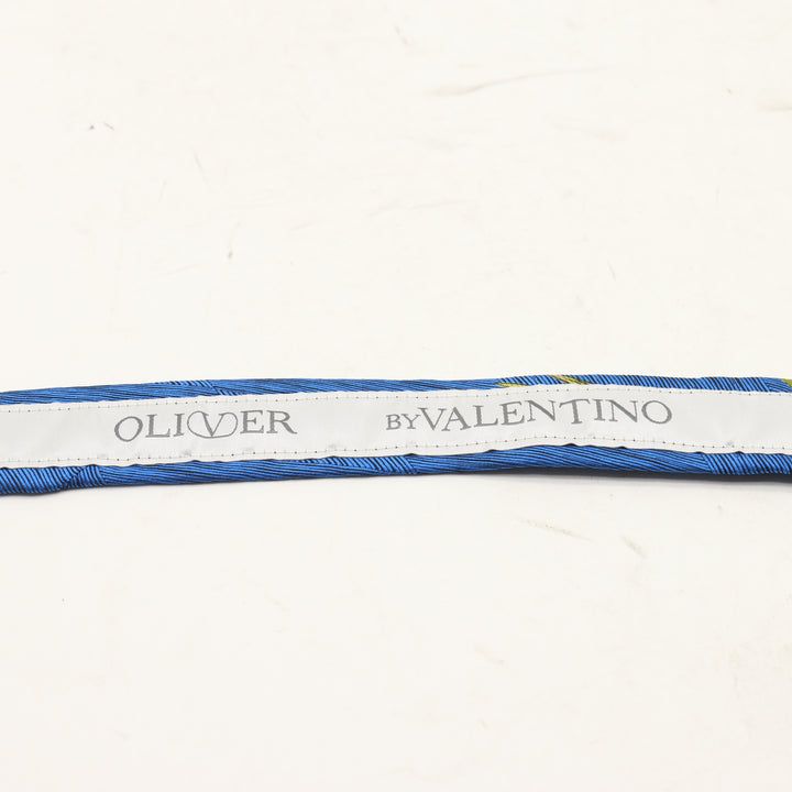 Oliver by Valentino Cravatta Uomo Blu 100% Seta w/Tags