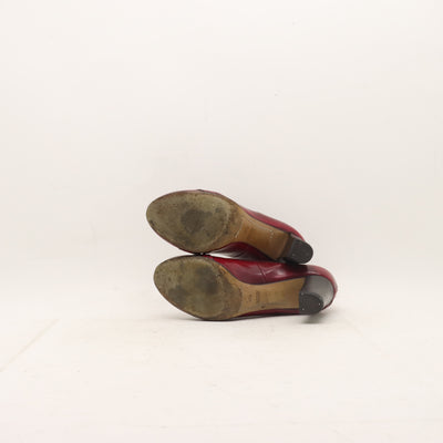 Costume National Scarpe Décolleté Bordeaux Eur 38.5 Donna
