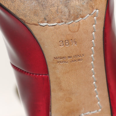 Costume National Scarpe Décolleté Bordeaux Eur 38.5 Donna