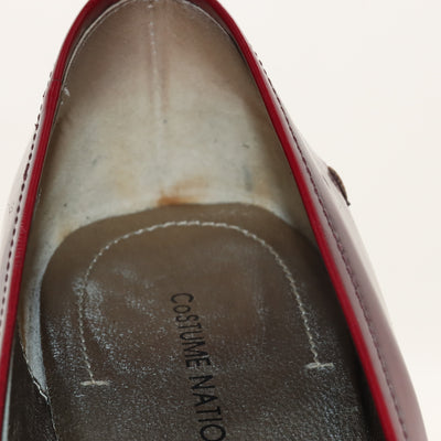 Costume National Scarpe Décolleté Bordeaux Eur 38.5 Donna