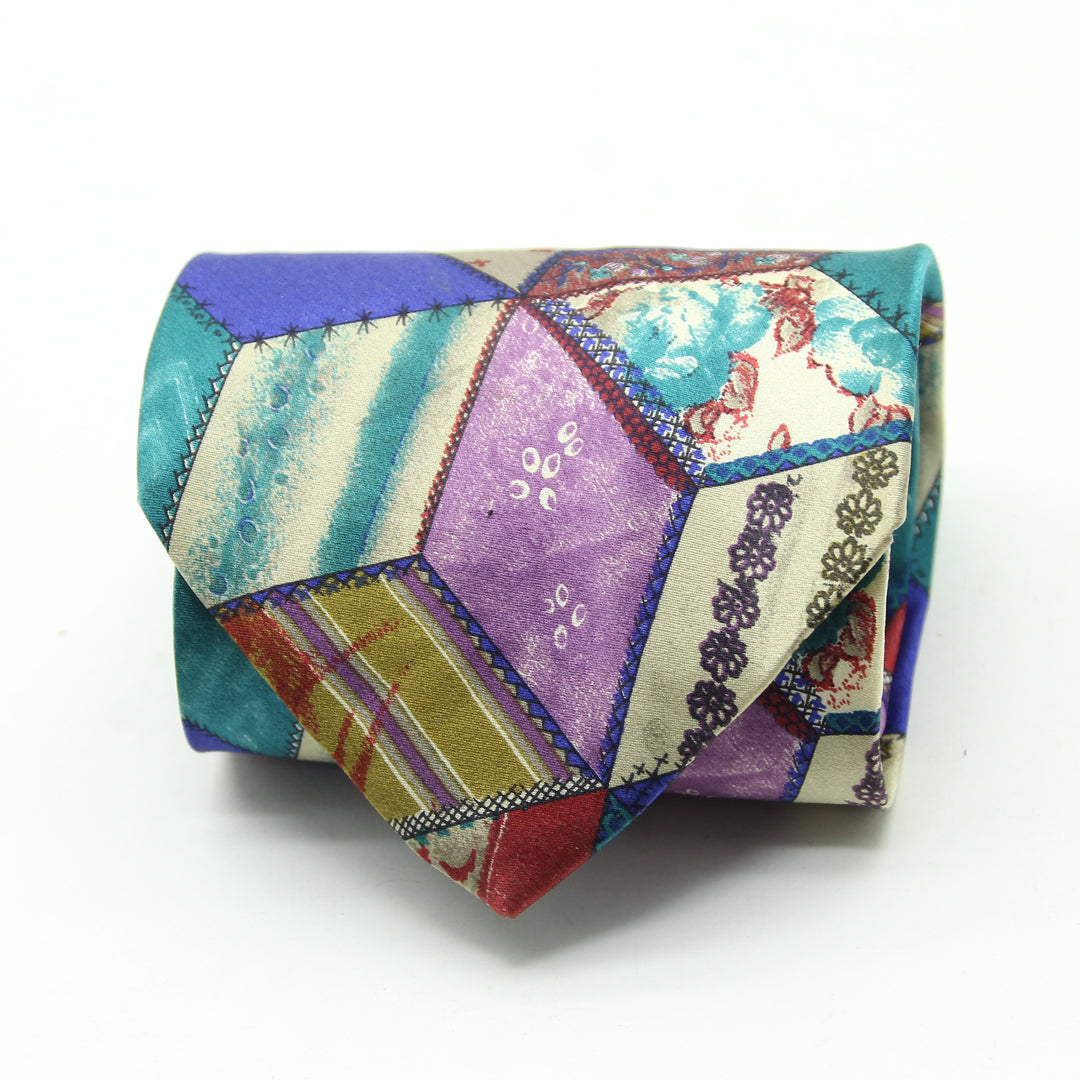 Moschino Cravatta Multicolore in Seta Uomo