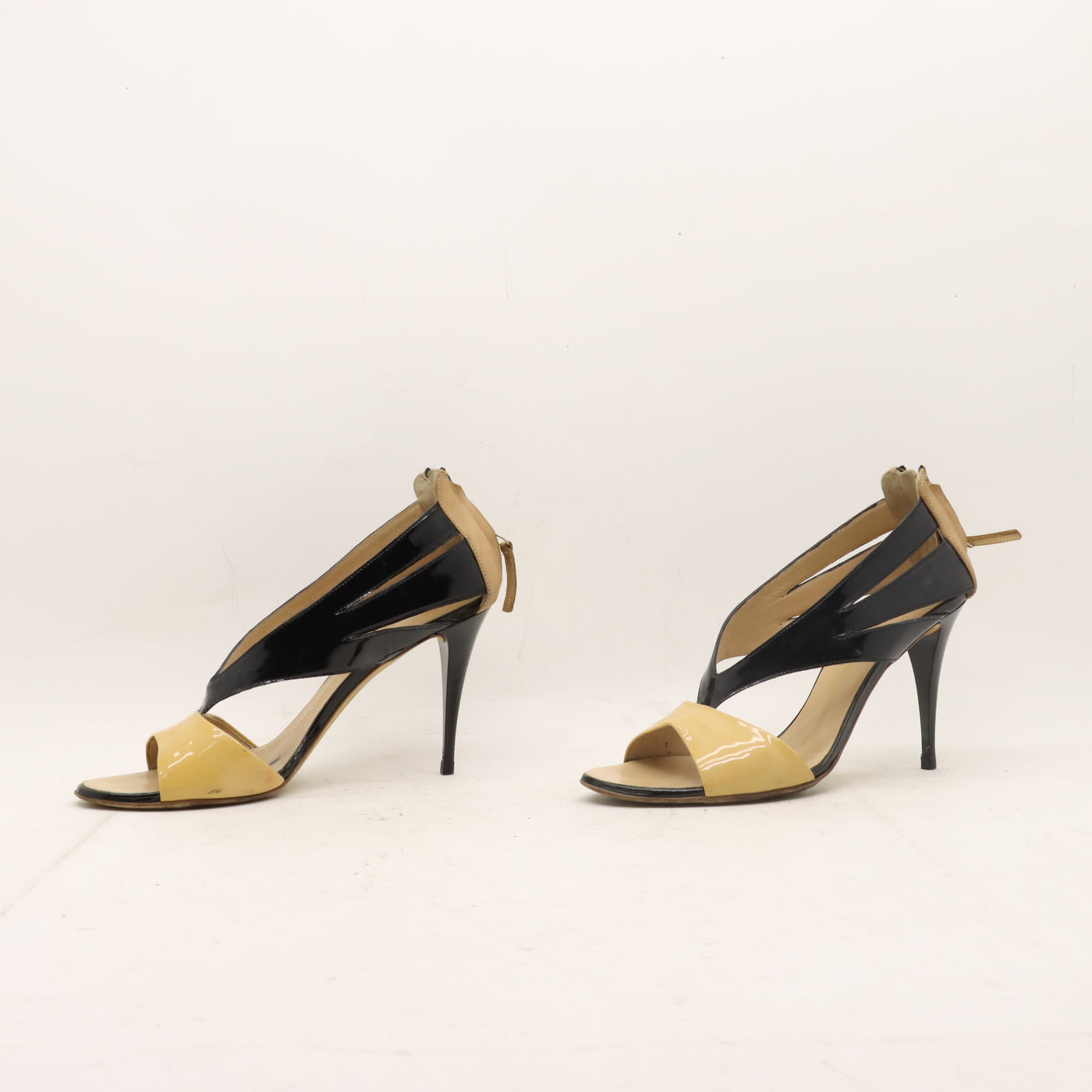 Giuseppe Zanotti Scarpa con Tacco Nero e Beige EU 40 Donna