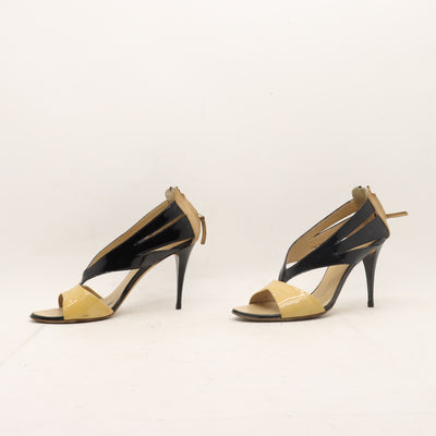 Giuseppe Zanotti Scarpa con Tacco Nero e Beige EU 40 Donna