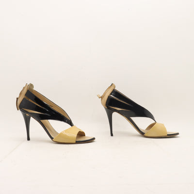 Giuseppe Zanotti Scarpa con Tacco Nero e Beige EU 40 Donna