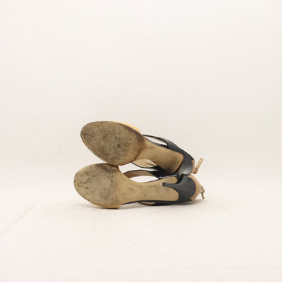 Giuseppe Zanotti Scarpa con Tacco Nero e Beige EU 40 Donna