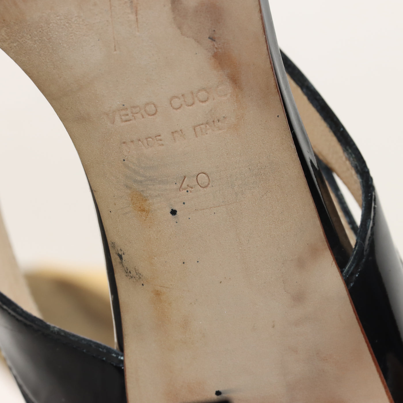 Giuseppe Zanotti Scarpa con Tacco Nero e Beige EU 40 Donna