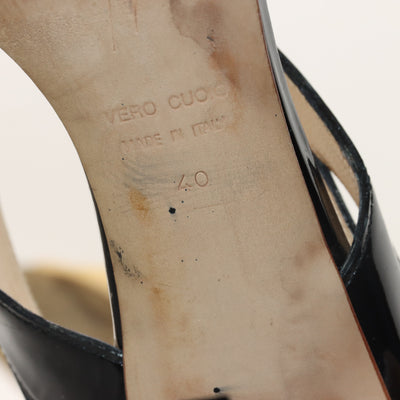 Giuseppe Zanotti Scarpa con Tacco Nero e Beige EU 40 Donna