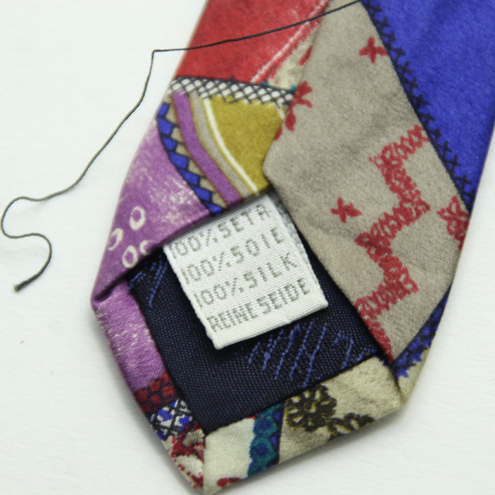 Moschino Cravatta Multicolore in Seta Uomo