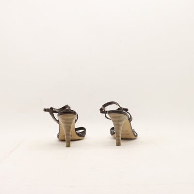 Coach Est 1941 Scarpa con Tacco Vintage Marrone Taglia 7B Donna