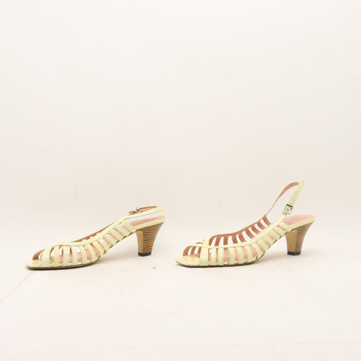 Cafe Noir Sandali con Tacco Beige Taglia 38.5 Donna
