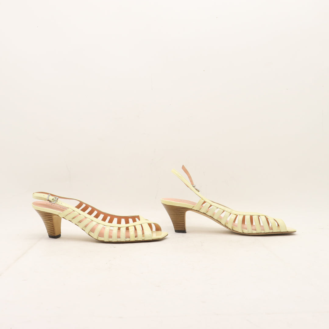 Cafe Noir Sandali con Tacco Beige Taglia 38.5 Donna