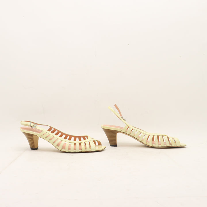 Cafe Noir Sandali con Tacco Beige Taglia 38.5 Donna