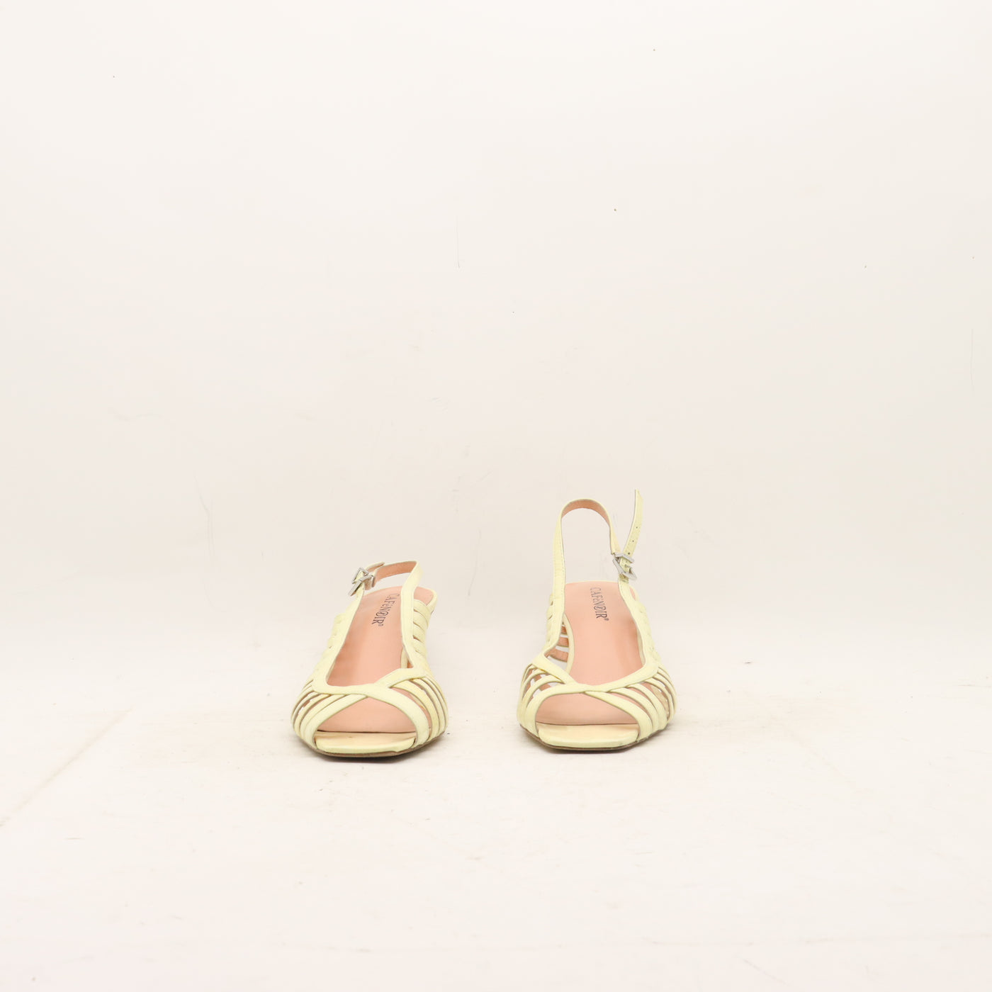 Cafe Noir Sandali con Tacco Beige Taglia 38.5 Donna
