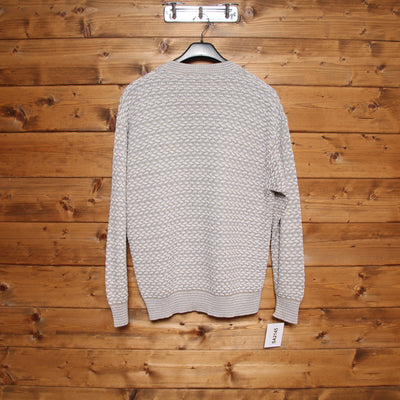 Example by Missoni Cardigan Vintage Beige e Bianco Unisex