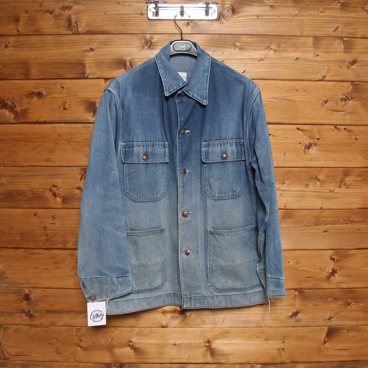 Big Mac Giacca di jeans Vintage Blu Jeans Taglia 54 Uomo