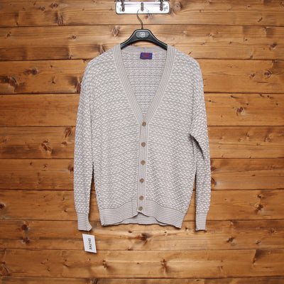 Example by Missoni Cardigan Vintage Beige e Bianco Unisex