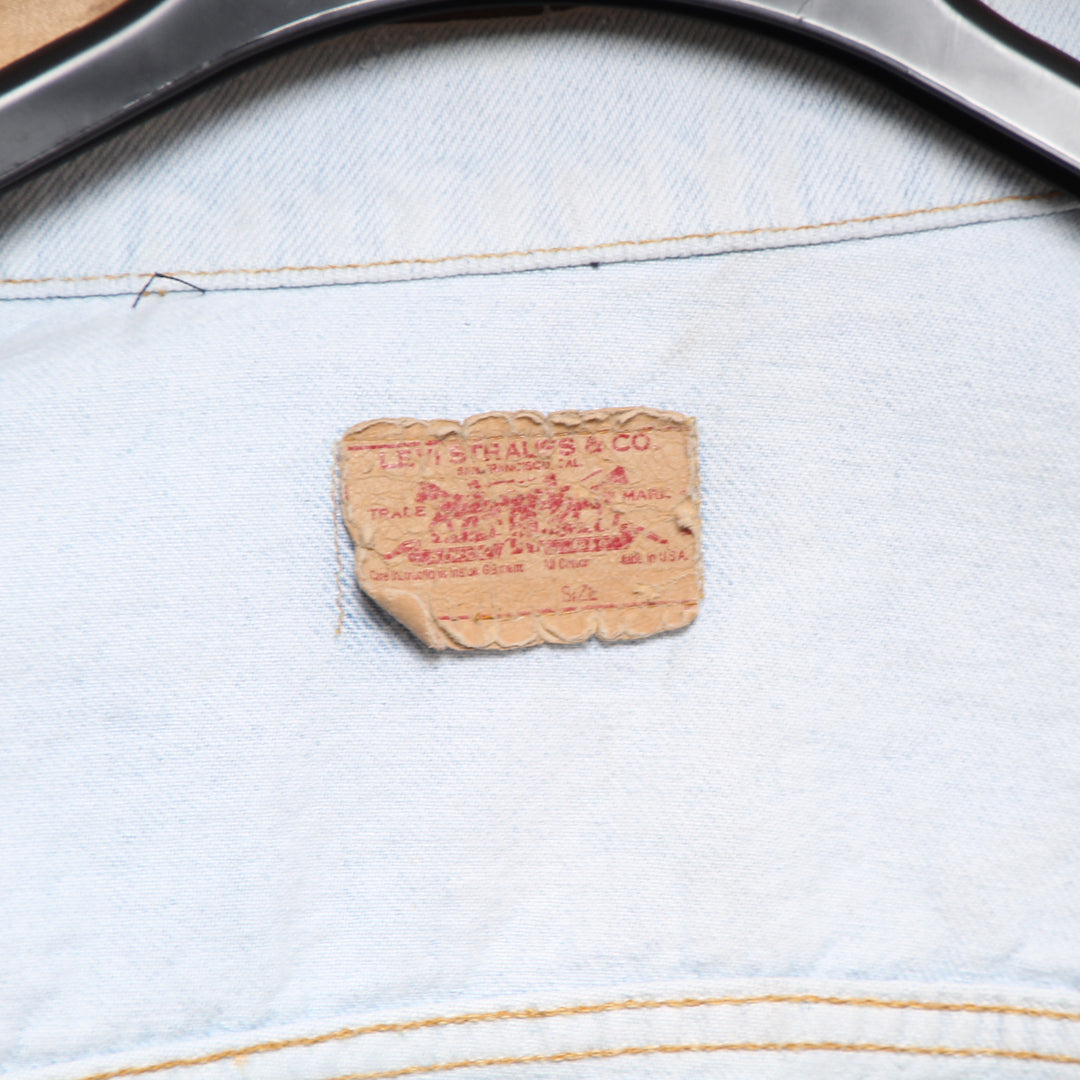 Levi's Giacca di Jeans Denim Taglia L Uomo Made in USA