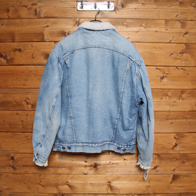 Rifle Giacca Sherpa Vintage Denim Taglia XL Uomo