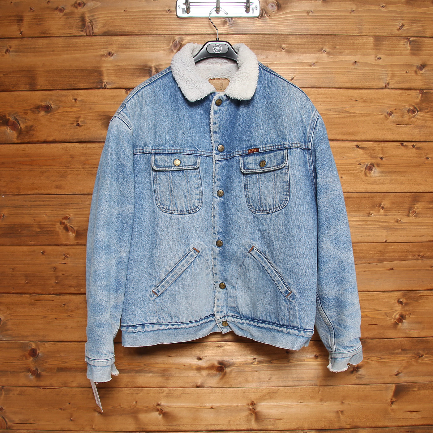Rifle Giacca Sherpa Vintage Denim Taglia XL Uomo