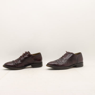 Pollini Scarpa Stringata Vintage Bordeaux Taglia 37 Donna