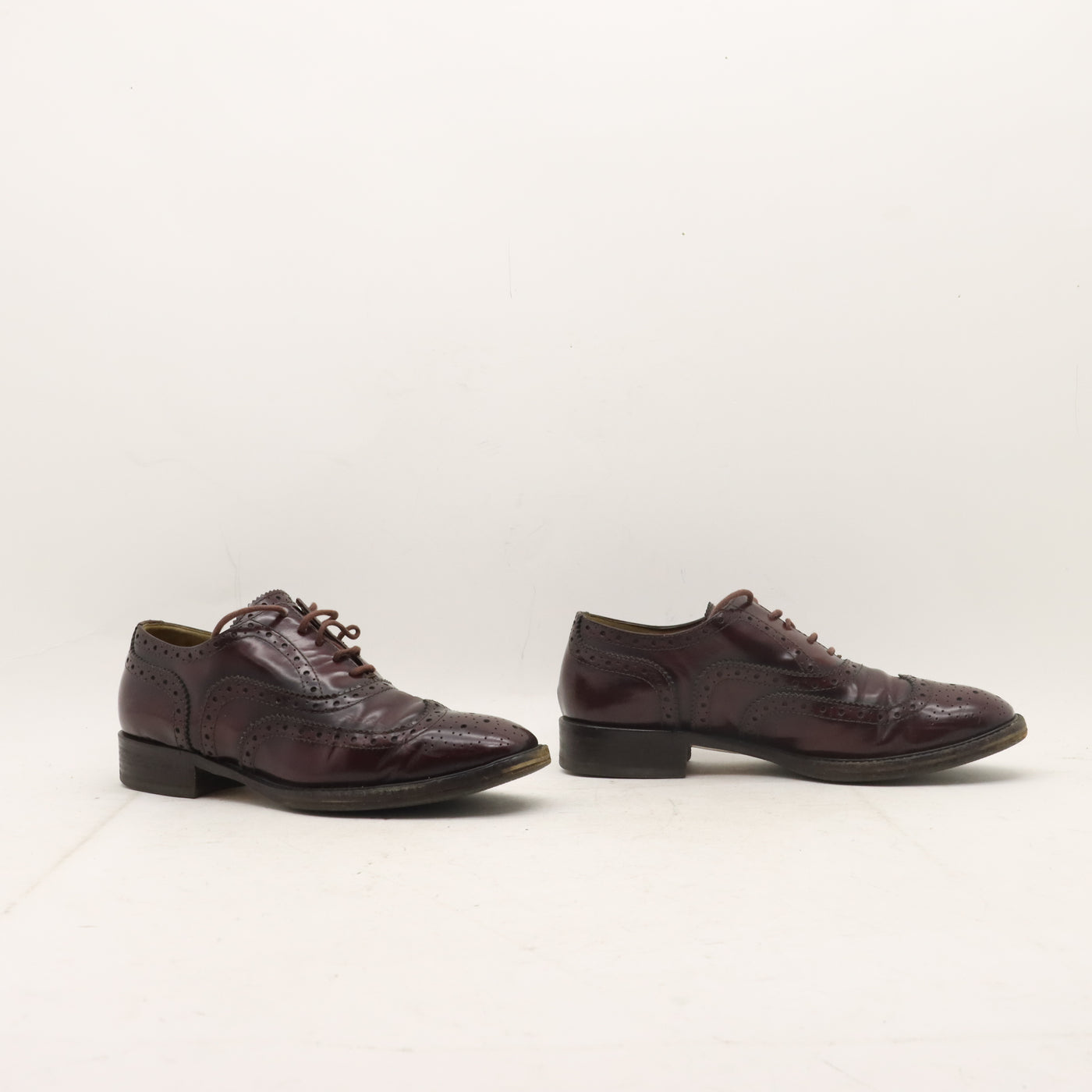 Pollini Scarpa Stringata Vintage Bordeaux Taglia 37 Donna