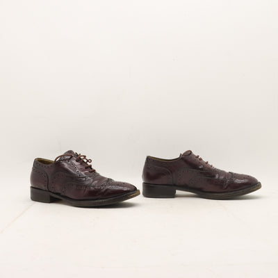 Pollini Scarpa Stringata Vintage Bordeaux Taglia 37 Donna