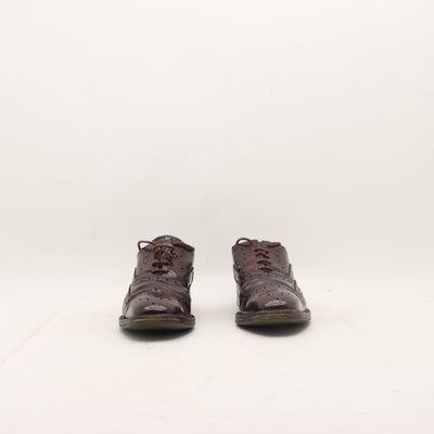 Pollini Scarpa Stringata Vintage Bordeaux Taglia 37 Donna