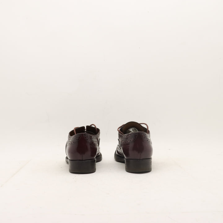 Pollini Scarpa Stringata Vintage Bordeaux Taglia 37 Donna