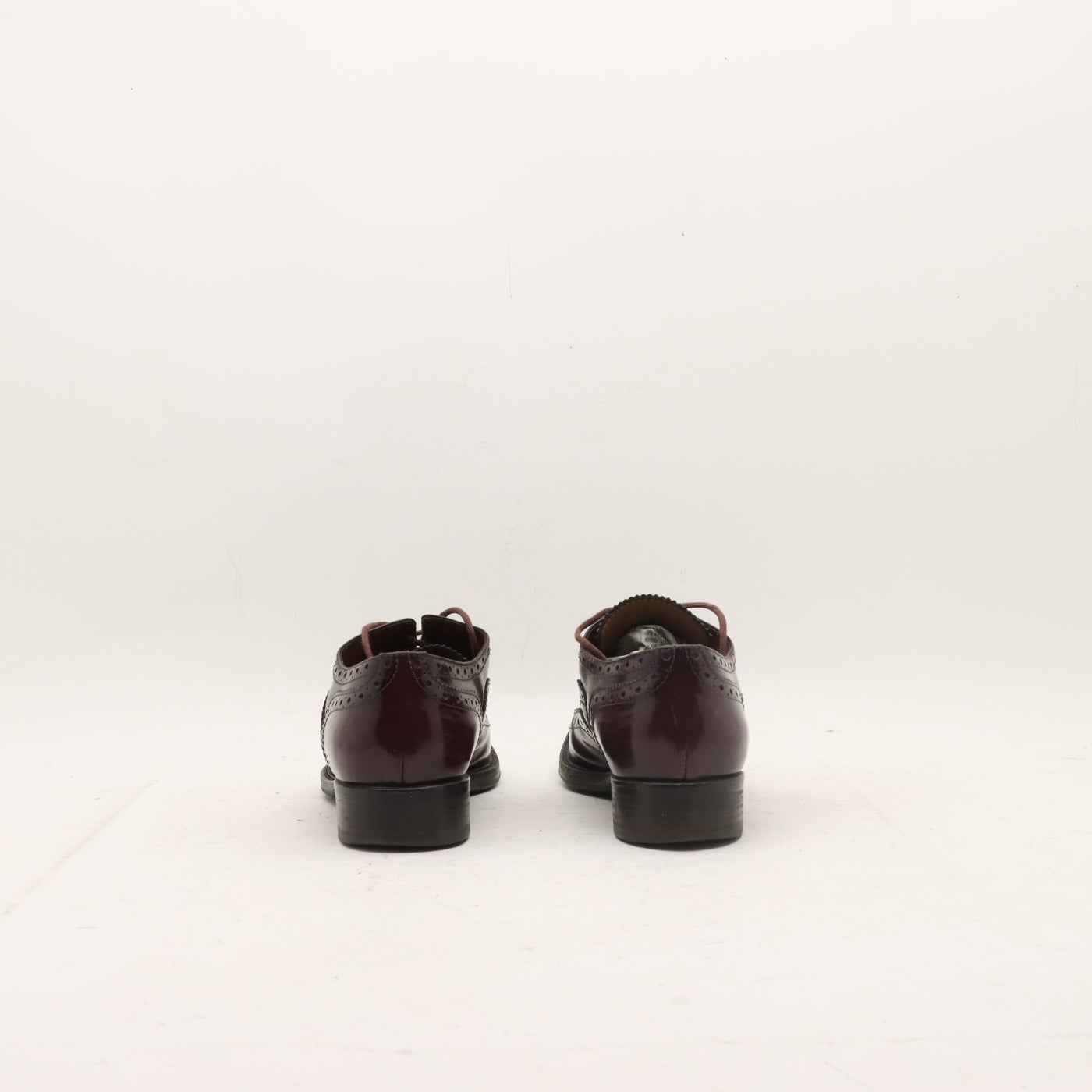 Pollini Scarpa Stringata Vintage Bordeaux Taglia 37 Donna