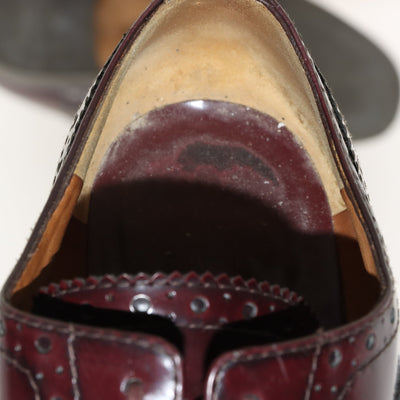 Pollini Scarpa Stringata Vintage Bordeaux Taglia 37 Donna