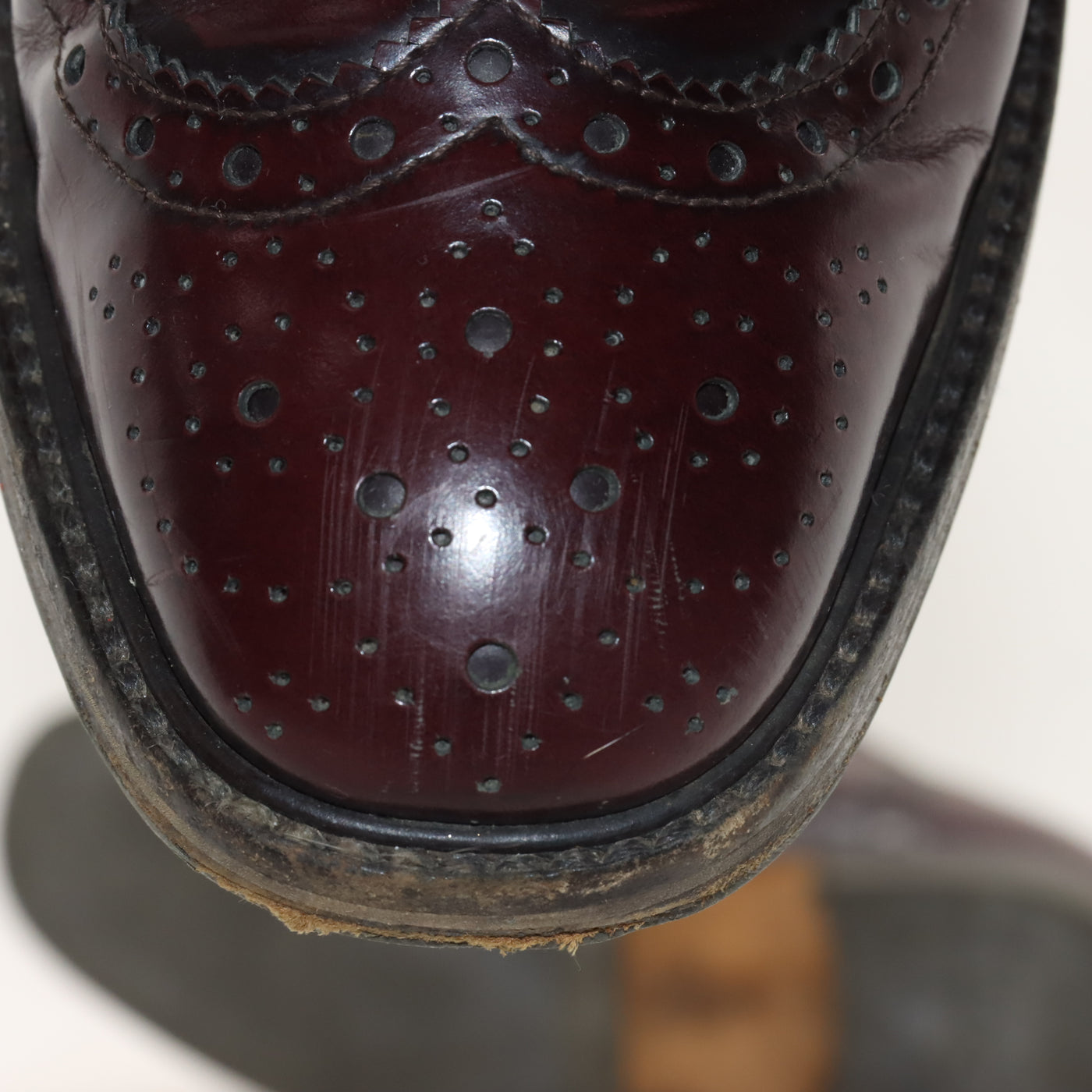 Pollini Scarpa Stringata Vintage Bordeaux Taglia 37 Donna